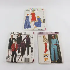 Lot of 3 McCall's 7888 8823 Simplicity 6469 Sewing Patterns Sz L 12 18