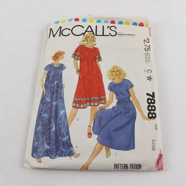 Lot of 3 McCall's 7888 8823 Simplicity 6469 Sewing Patterns Sz L 12 18