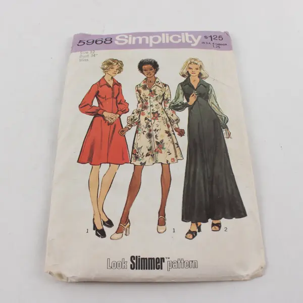 Lot of 3 Sewing Patterns Simplicity 5968 Butterick 8793 9582 Size 12 H