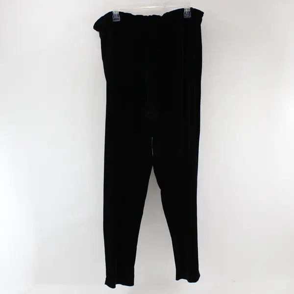 Worthington Black Velour Sweatpants Women's XL