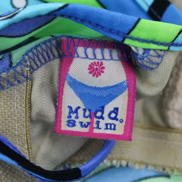 Mudd Blue Green Women's Bikini Top Swimwear