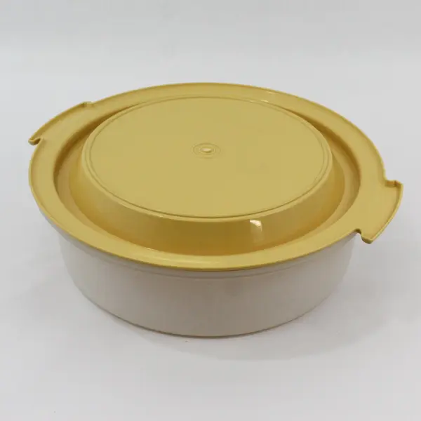 Vintage Tupperware 720-1 Pie Cake Keeper Gold Lid 719-2 NO HANDLE