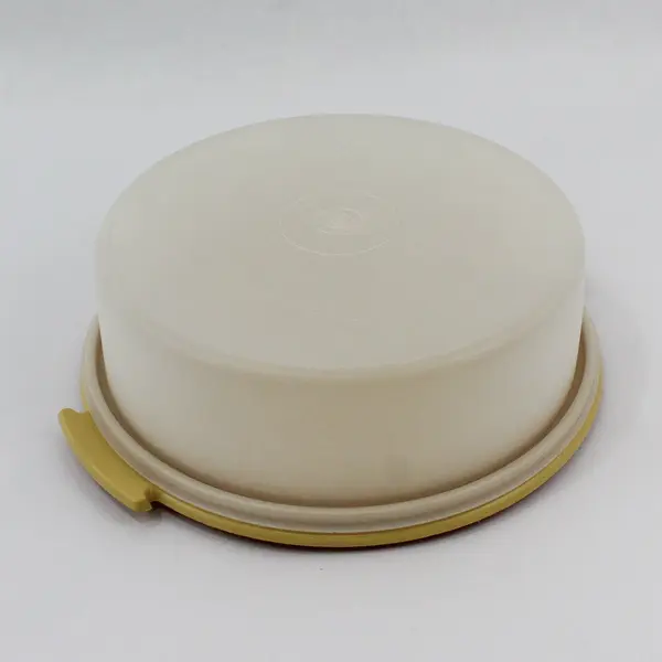 Vintage Tupperware 720-1 Pie Cake Keeper Gold Lid 719-2 NO HANDLE
