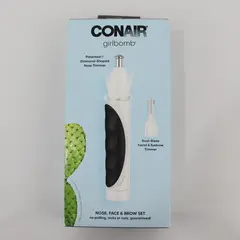 Conair Girlbomb Nose Face & Brow Hair Trimmer Set in Box # NPGBT01R