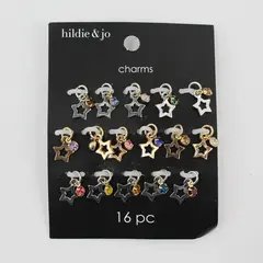 16‑Piece Star & Stone Charms by Hildie & Jo, 2024 #2010-3503 New 