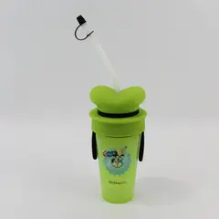 Walt Disney World Goofy's Glaciers Green Plastic Cup with Hat Lid