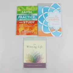 Lot of 3 Books Introduction & Study of Buddhist Practice & Buddhism 2016-2018 PB