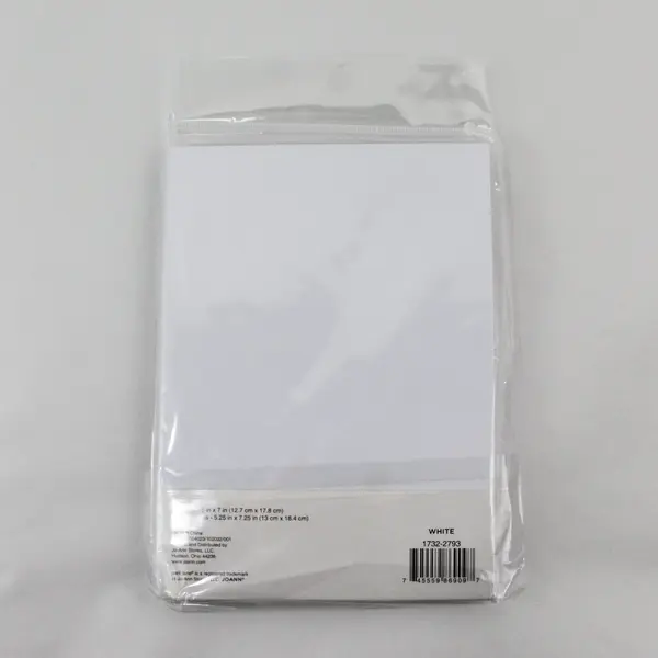 Set of 12 Park Lane Framed White 5"x7" Cards and Envelopes, New 