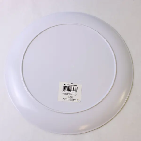 Set of 6 Trisa Snowman Blue Melamine Dinner Plates 11 Inch