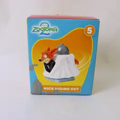Disney Zootopia 2 Nick Wilde Hiding Out #5 McDonald's Happy Meal Toy 2025 + Box