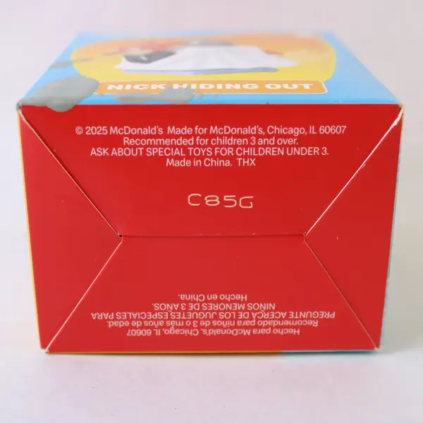 Disney Zootopia 2 Nick Wilde Hiding Out #5 McDonald's Happy Meal Toy 2025 + Box
