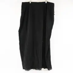 Dressbarn Black Cutwork Maxi Skirt Women's Size 20