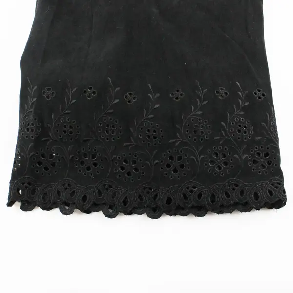 Dressbarn Black Cutwork Maxi Skirt Women's Size 20