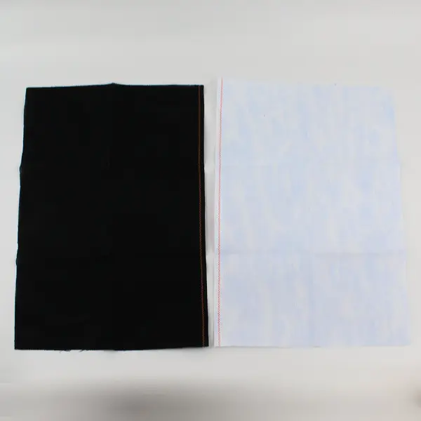 Lot of 2 Fabric Canvas Cloths for Crafts/Cross Stitch, 12"x18" Black & White 