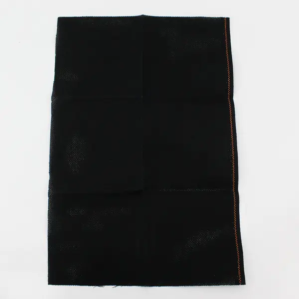 Lot of 2 Fabric Canvas Cloths for Crafts/Cross Stitch, 12"x18" Black & White 