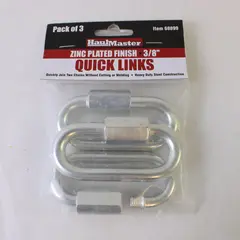 HAUL-MASTER 3/8 in. Quick Links – 3 Pc. – Item 68899