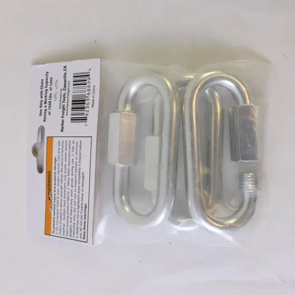 HAUL-MASTER 3/8 in. Quick Links – 3 Pc. – Item 68899