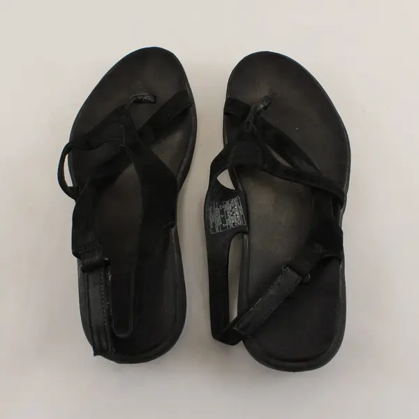 Merrell Black Savannah Midnight Faux Leather Strappy Sandals Women's Size 8 