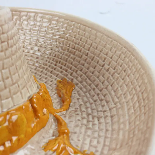 Vintage 1986 Whittier Pottery Sombrero Chips and Salsa Serving Bowl FLAW
