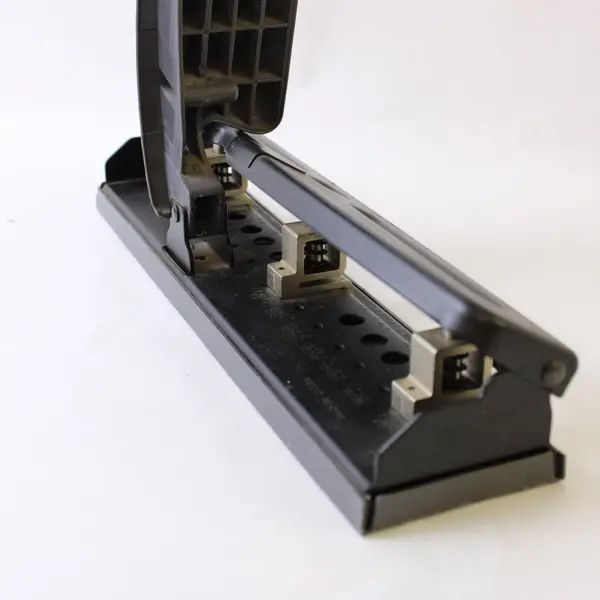 ACCO Heavy Duty Adjustable 3 Hole Paper Punch Lever Handle 74030