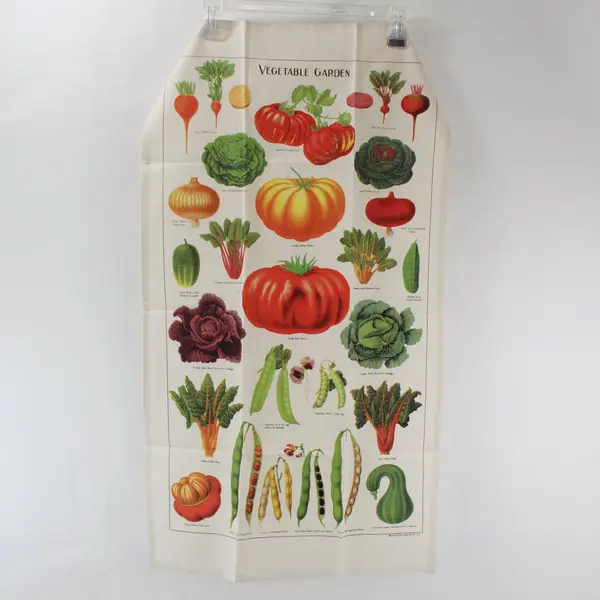 NWT Cavallini & Co. Vintage Tea Towel - Vegetables - 100% Natural Cotton