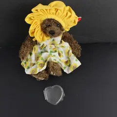 Ty The Attic Treasures Susannah Sunflower Bear Jointed Plush Tag Errors