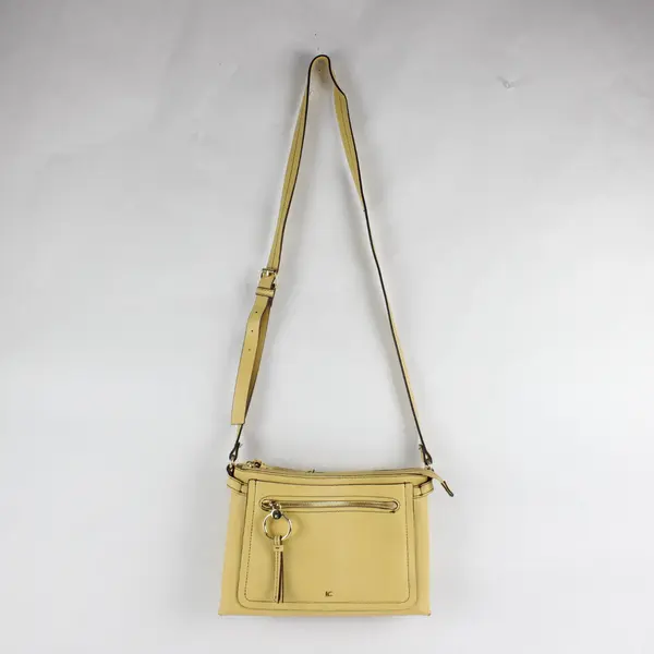 Liz Claiborne Faux Yellow Leather Ingrid Crossbody Bag