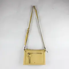 Liz Claiborne Faux Yellow Leather Ingrid Crossbody Bag