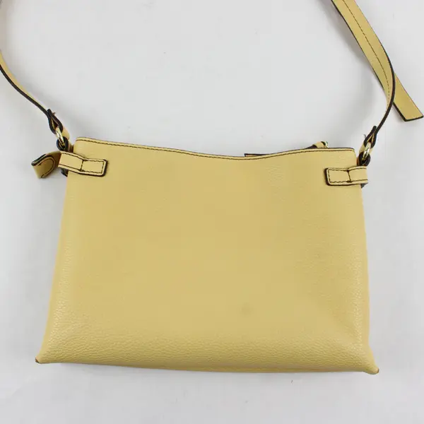 Liz Claiborne Faux Yellow Leather Ingrid Crossbody Bag