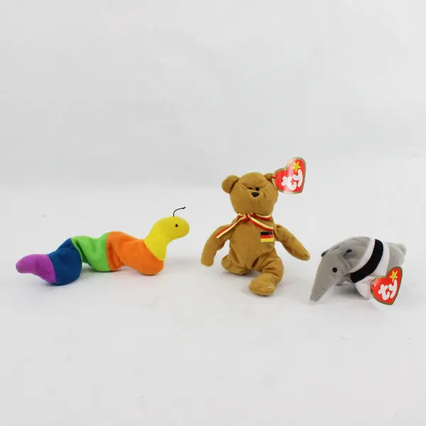 Lot of 3 Ty Teenie Beanie Babies Germania Antsy Inch Plush