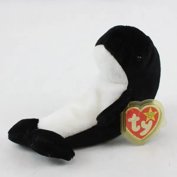 Vintage 1996 Ty Beanie Baby Waves The Orca Whale With Tag