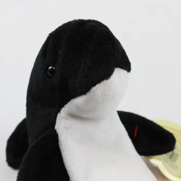Vintage 1996 Ty Beanie Baby Waves The Orca Whale With Tag
