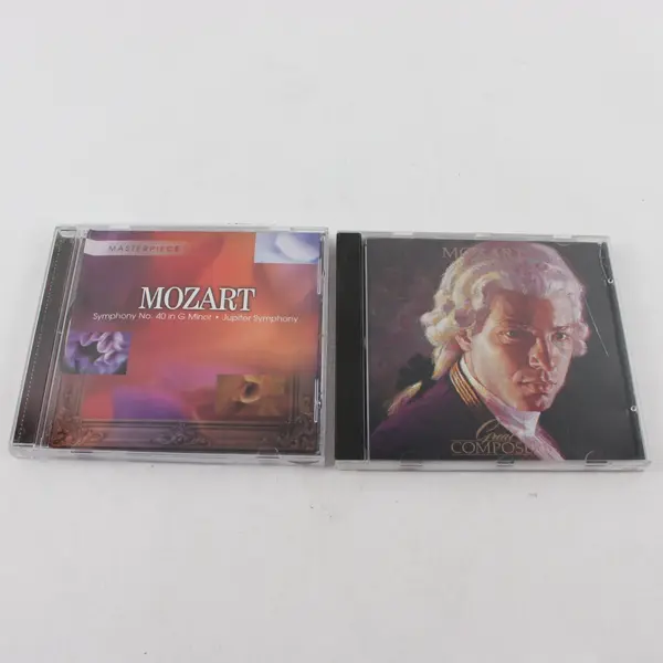 Lot of 2 Mozart CDs Time Life Great Composers & Masterpiece As Is Untested
