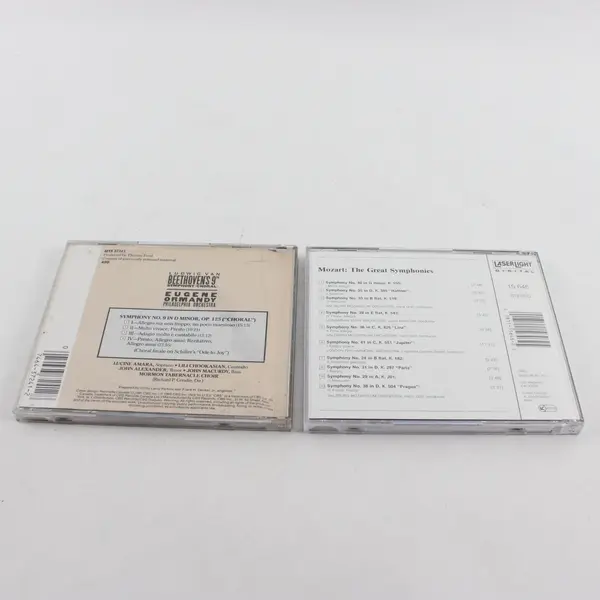Lot of 2 CDs Beethoven 9th Symphony Choral Mozart Great Symphonies Vol 1