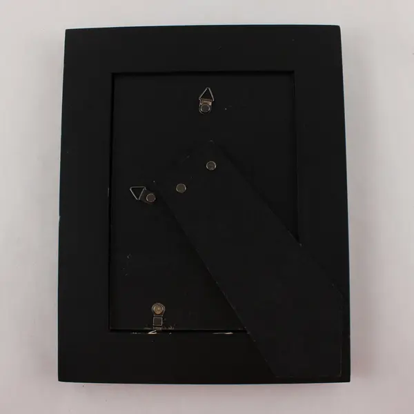 Black Wooden 5x7 Rectangle Picture Frame with Stand