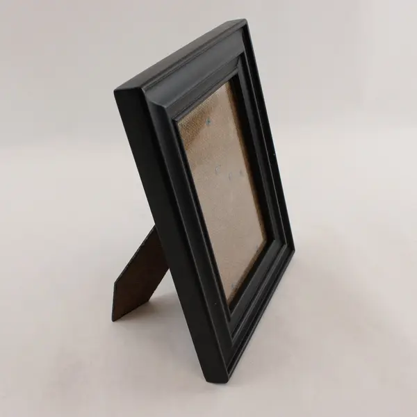 Black Wooden 5x7 Rectangle Picture Frame with Stand
