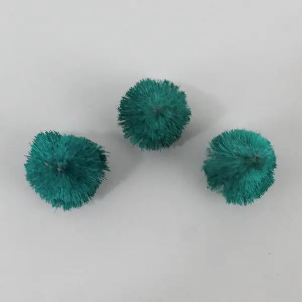Set of 3 Small Sisal Christmas Trees for Village Displays