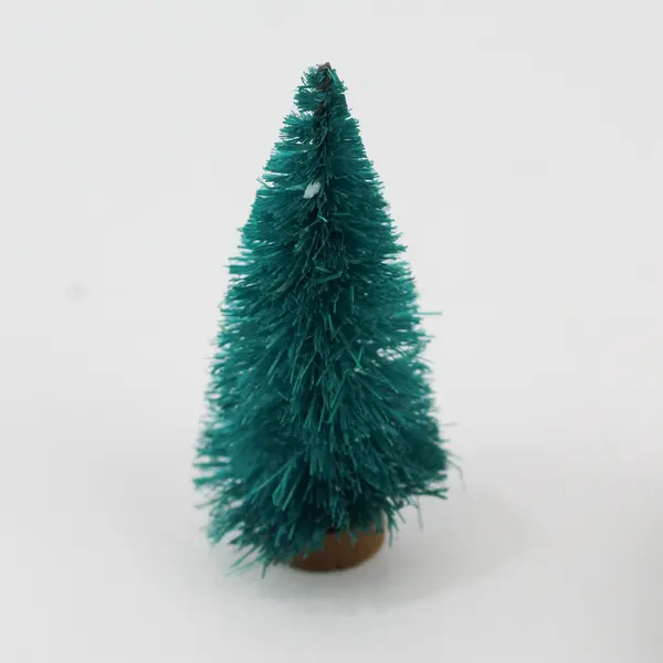 Set of 3 Small Sisal Christmas Trees for Village Displays