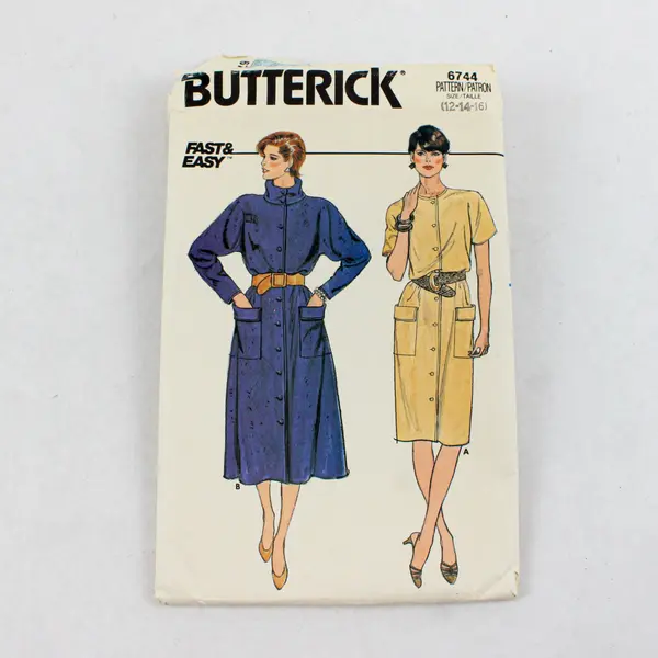 Lot of 3 Butterick Sewing Patterns As-Is 4800 6744 6332