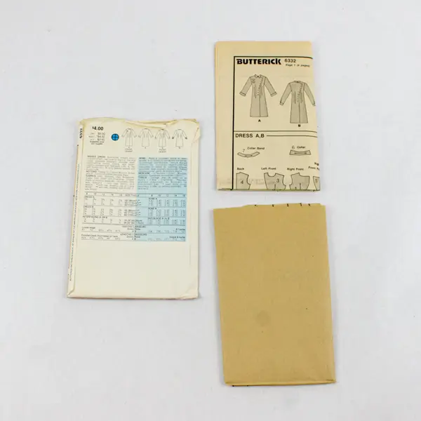 Lot of 3 Butterick Sewing Patterns As-Is 4800 6744 6332