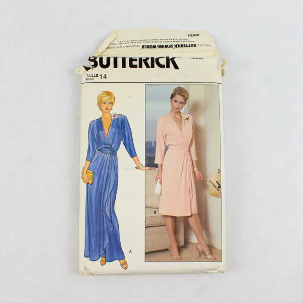Lot of 3 Butterick Sewing Patterns As-Is 4800 6744 6332