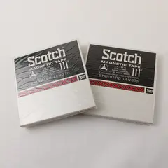 Lot of 2 Scotch Magnetic Tape 111 1/4in x 600ft 3M New Old Stock