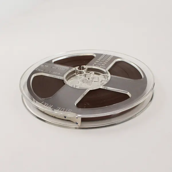 AMPEX Lot of 2 7in Reel-to-Reel Tape Reels One Empty One With Tape