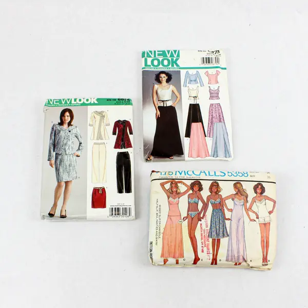 Lot of Three sewing Patterns as is: New Look 6273, and 6632 and McCall's 5358