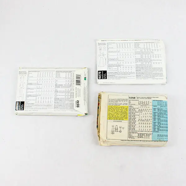 Lot of Three sewing Patterns as is: New Look 6273, and 6632 and McCall's 5358