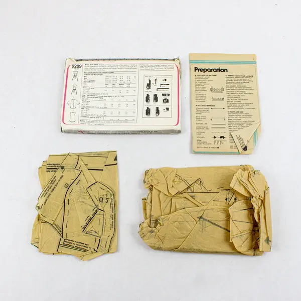 Lot of Three As-is Sewing Patterns: McCall's 6365 and 2925, and Simplicity 9209