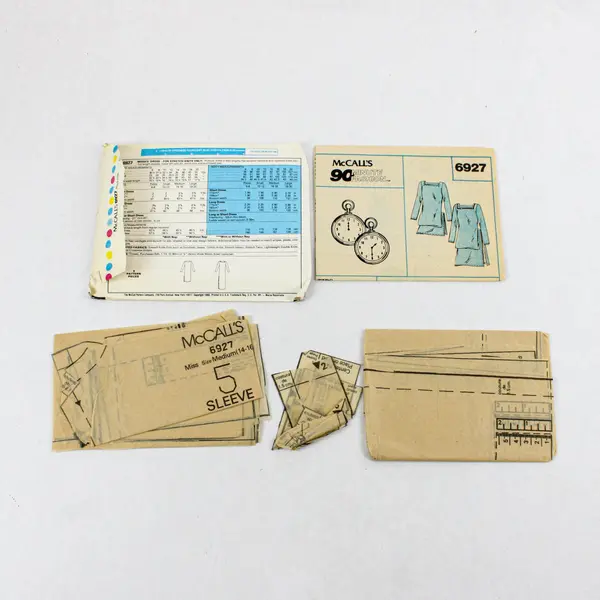 Lot of Three As-is Sewing Patterns: McCall's 9109 and 6927, and New Look 6352