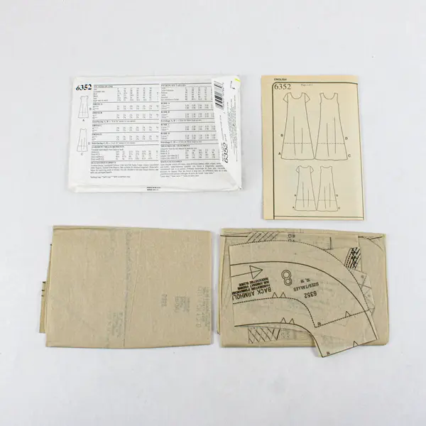 Lot of Three As-is Sewing Patterns: McCall's 9109 and 6927, and New Look 6352