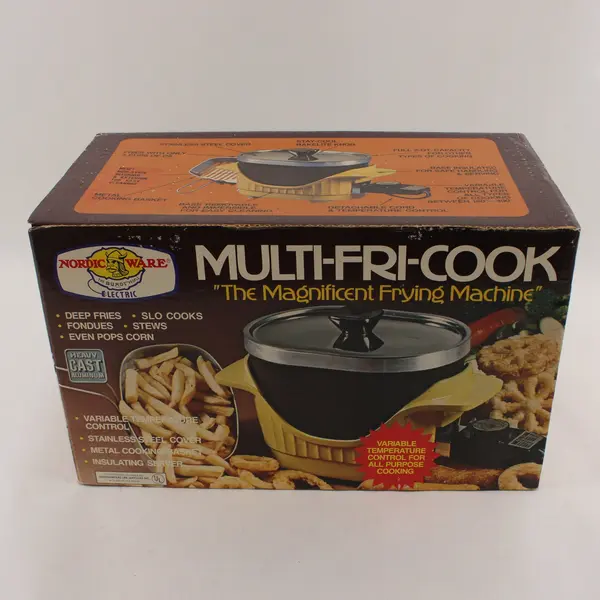 Vintage Nordic Ware Electric Multi-Fri-Cook Deep Fryer Open Box