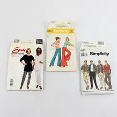 Lot of 3 Simplicity 8679 5143 McCall's Stitch 'n Save 7926 Sewing Patterns